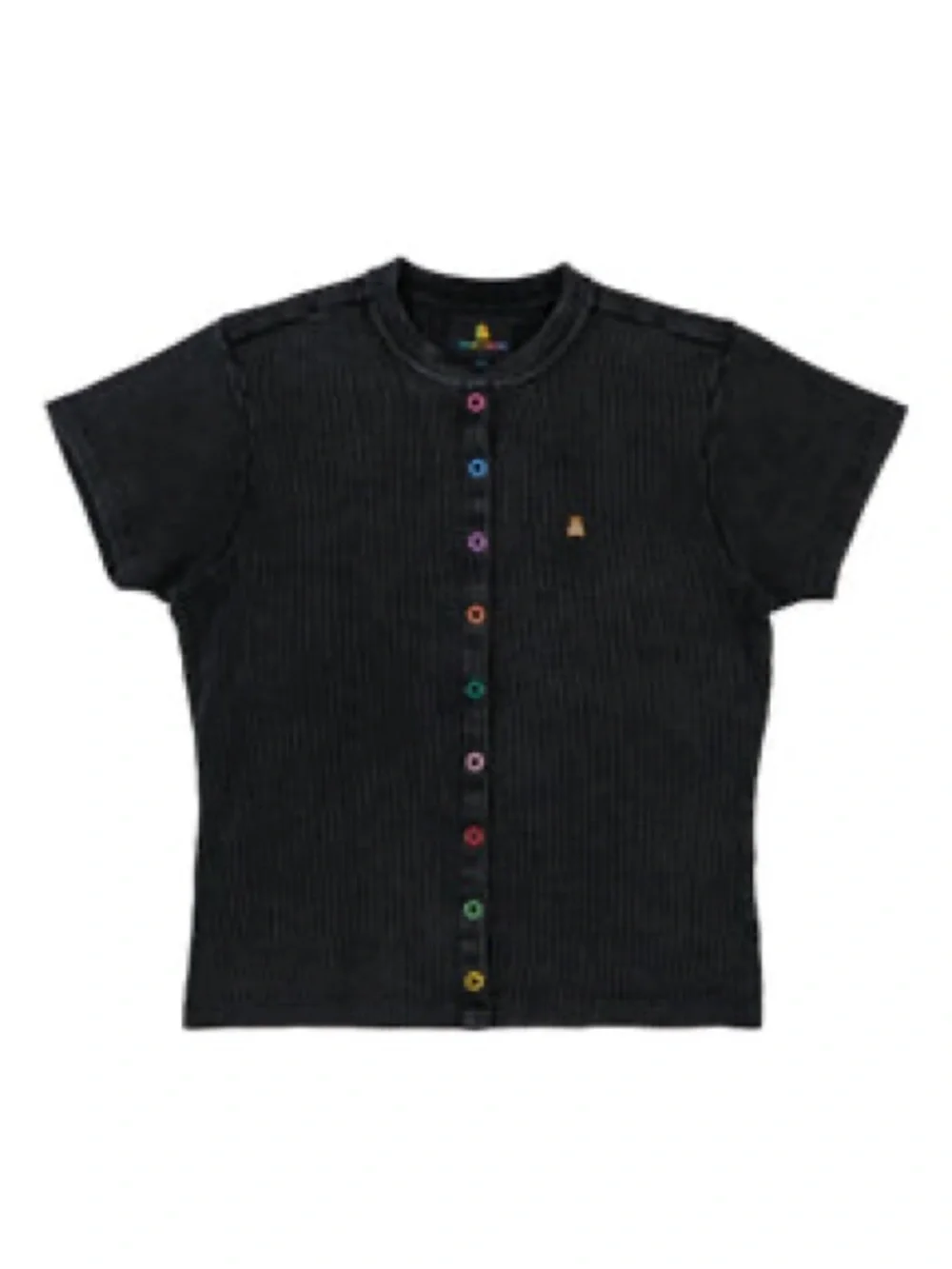 Teddy Fresh Acid Wash Rib Snaps Top - Picture 6 of 6
